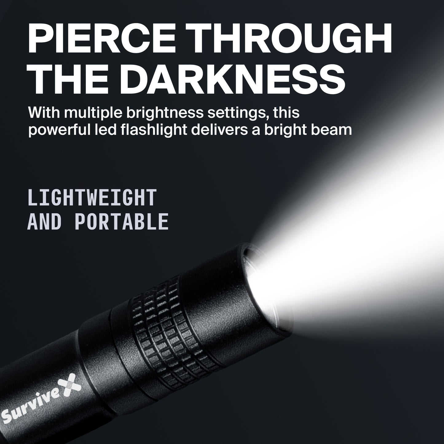 SurviveX Mini Flashlight - Pierce Through The Darkness