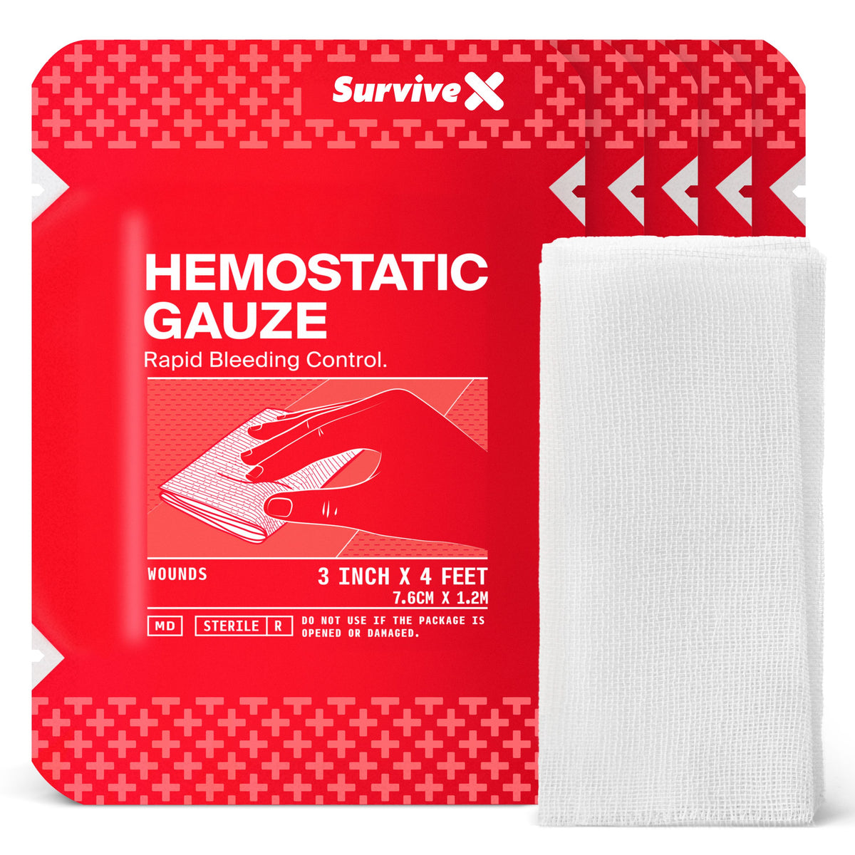 SurviveX Hemostat Gauze - 5 PCS
