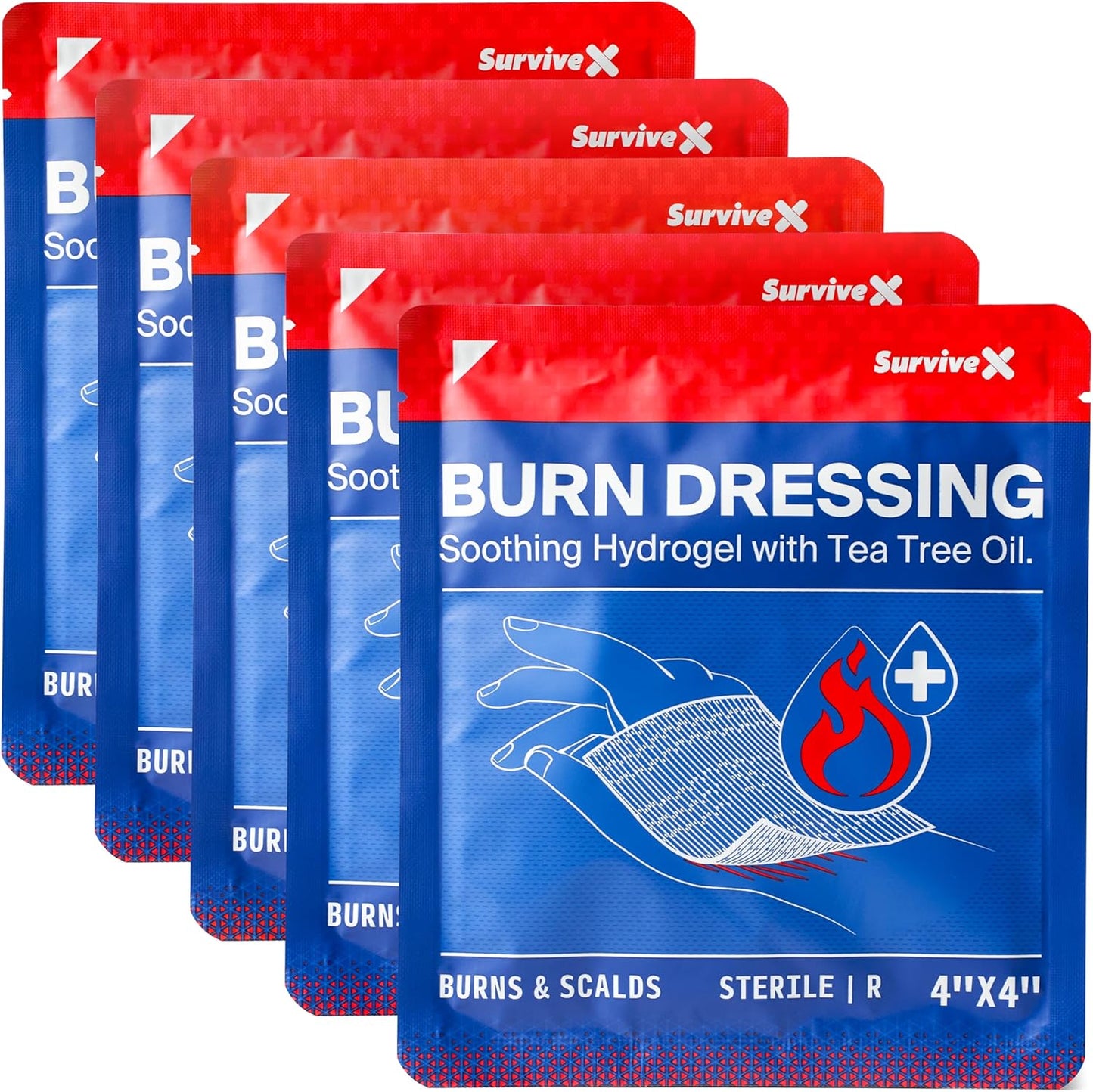 Hydrogel Burn Dressings 5-pack