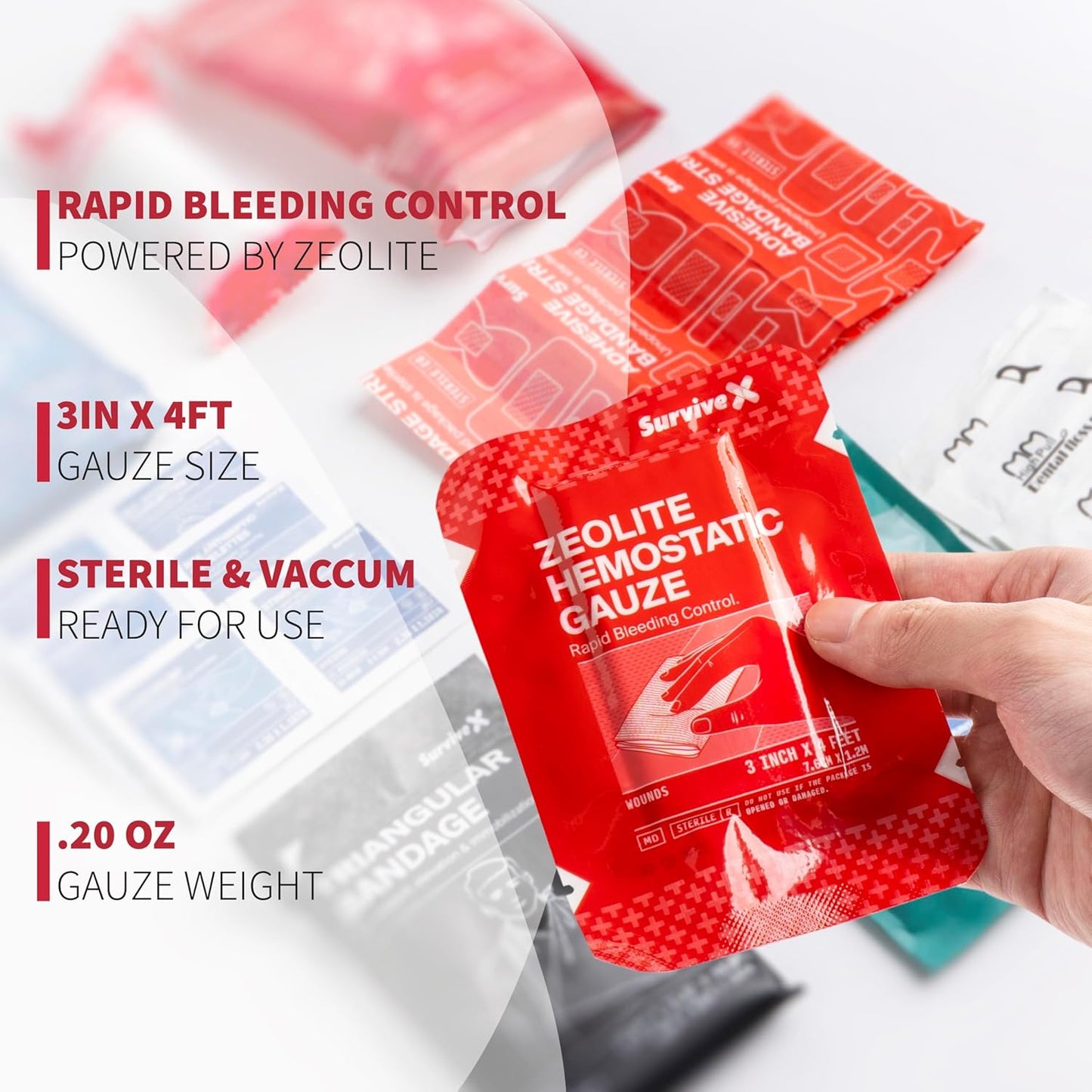 Hemostat Zeolite Gauze