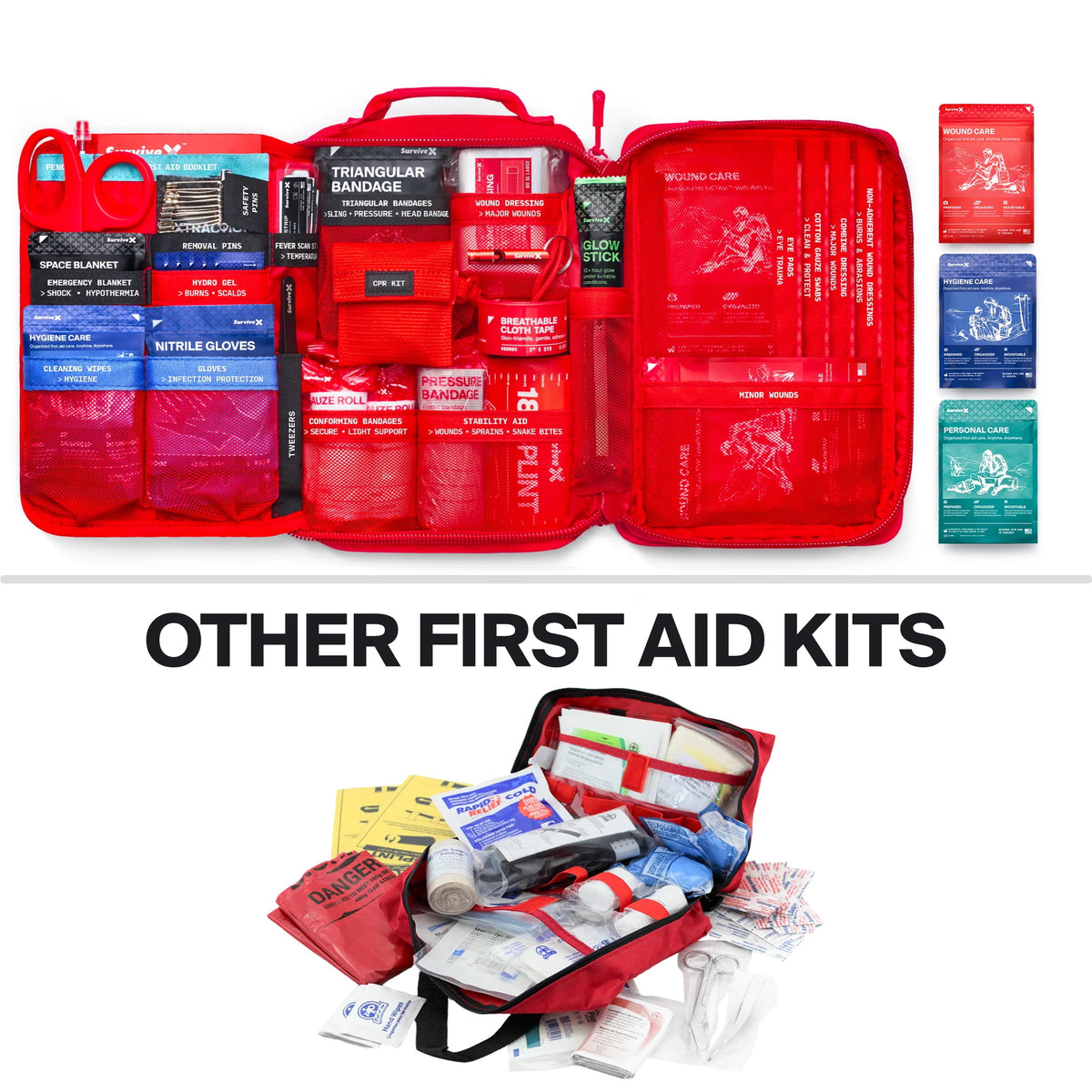 SurviveX Large First Aid Kit Comparing To Others