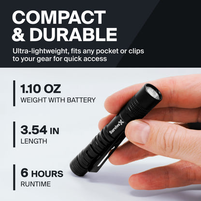 SurviveX Mini Flashlight - Compact & Durable