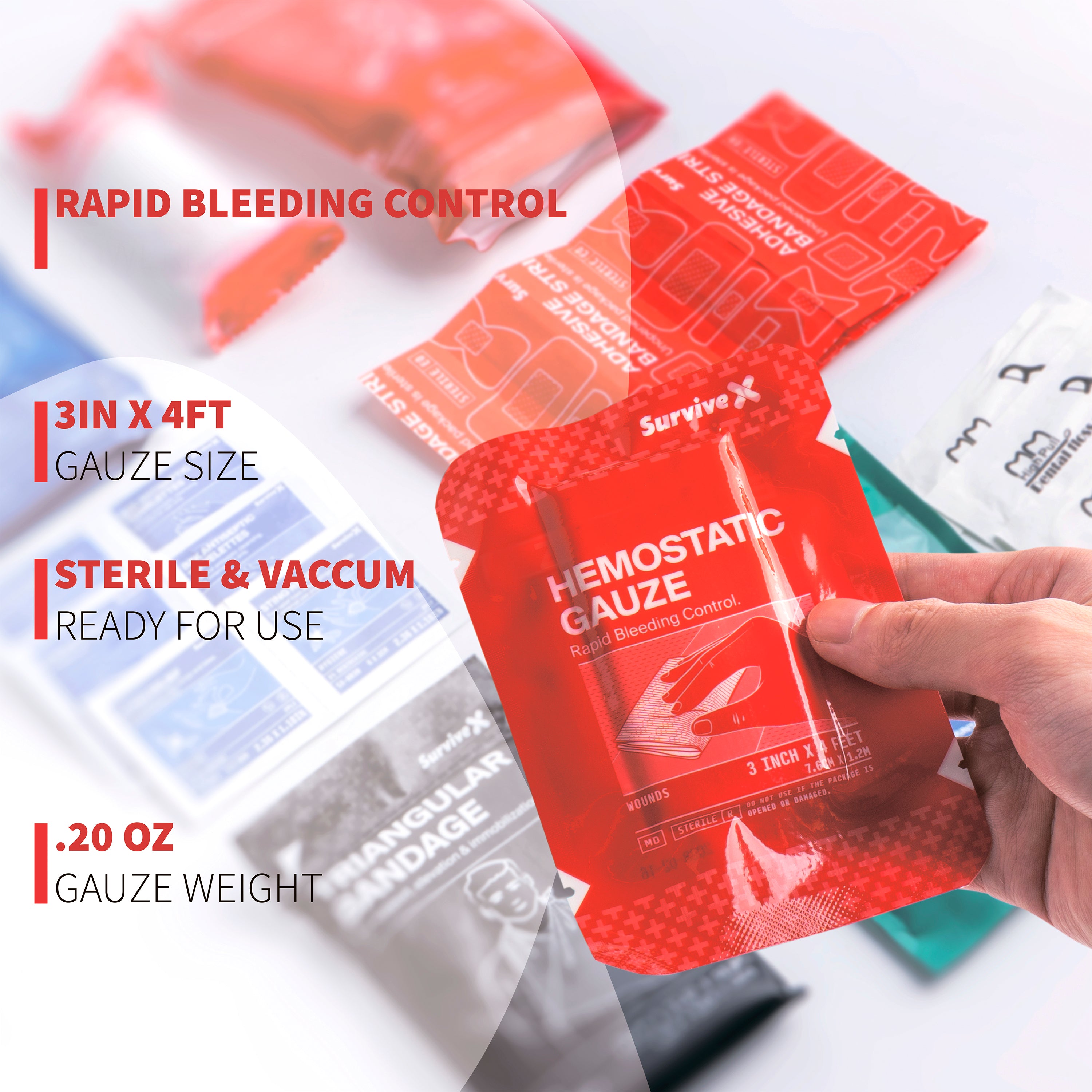 Hemostatic Gauze | Controls Serious Bleeding | SurviveX – SurviveX