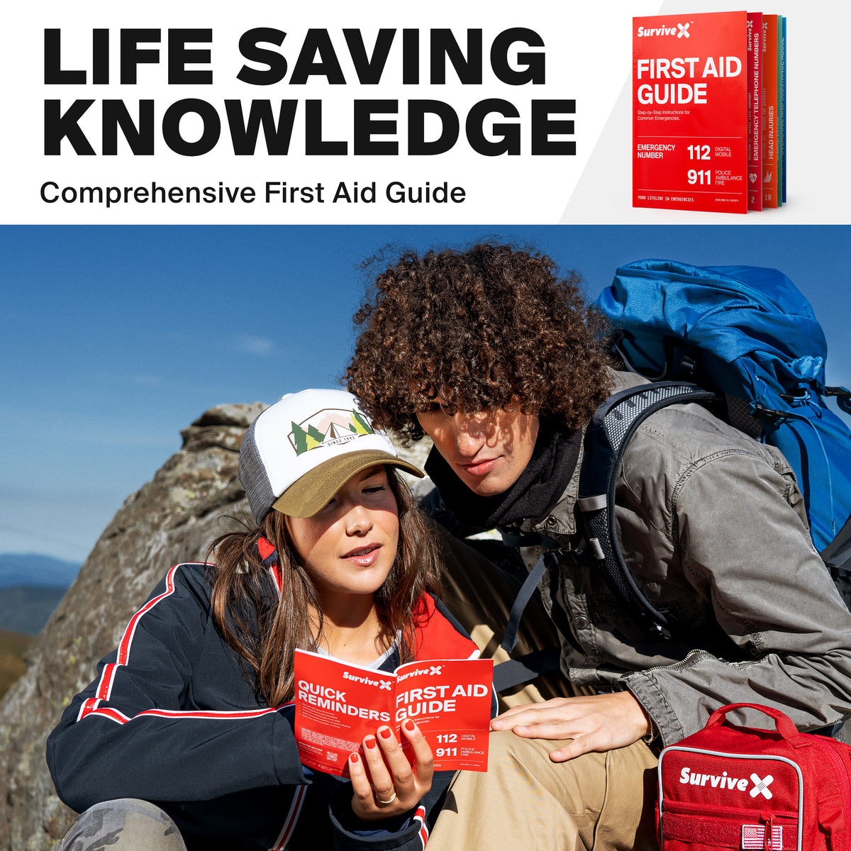 Small First Aid Kit for Car & Travel | Compact | SurviveX – SurviveX Store