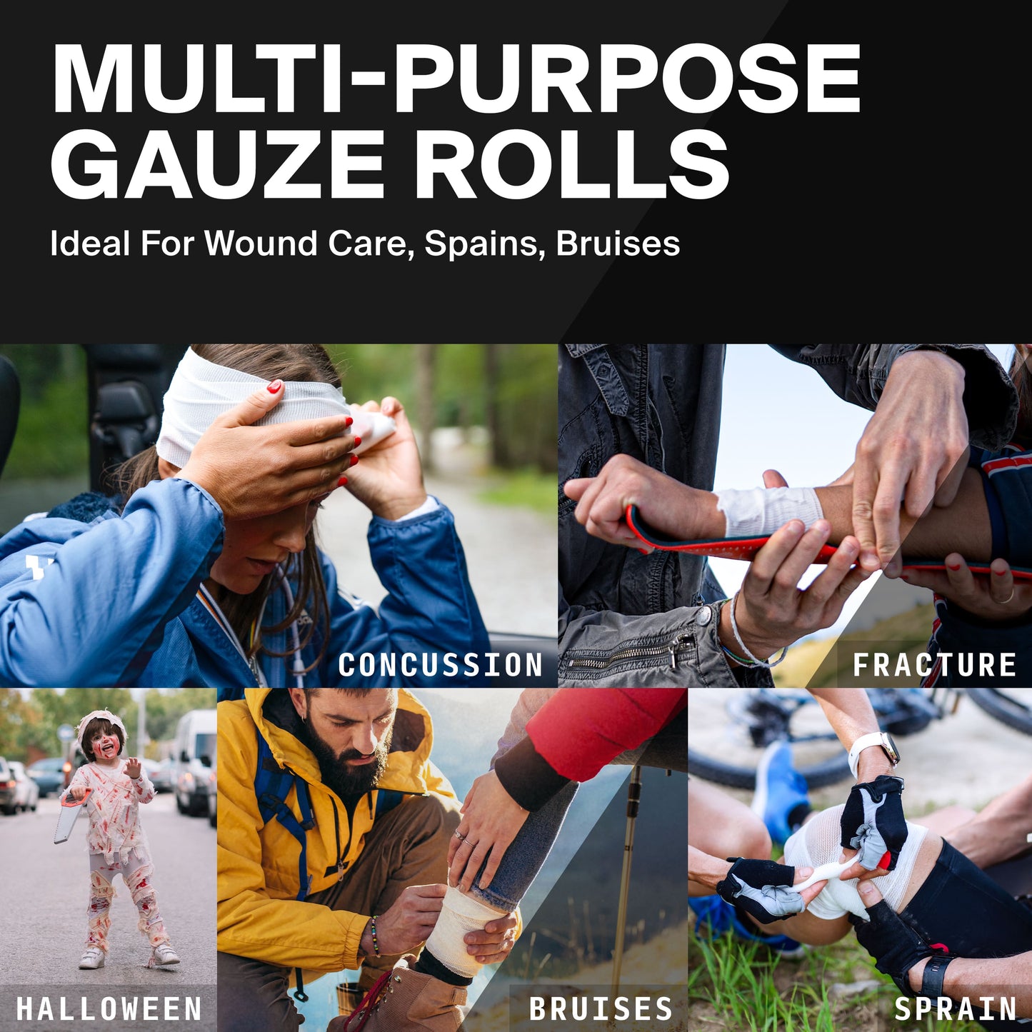 Survivex Stretch Multi-Purpose Gauze Rolls