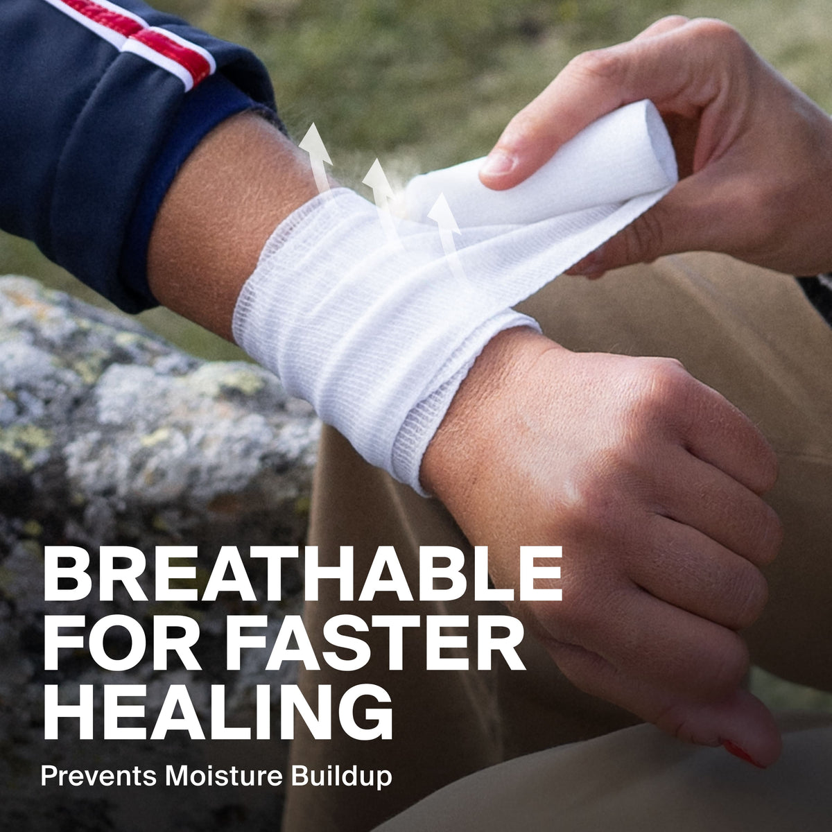 Survivex Stretch Gauze Rolls - Breathable For Faster Healing