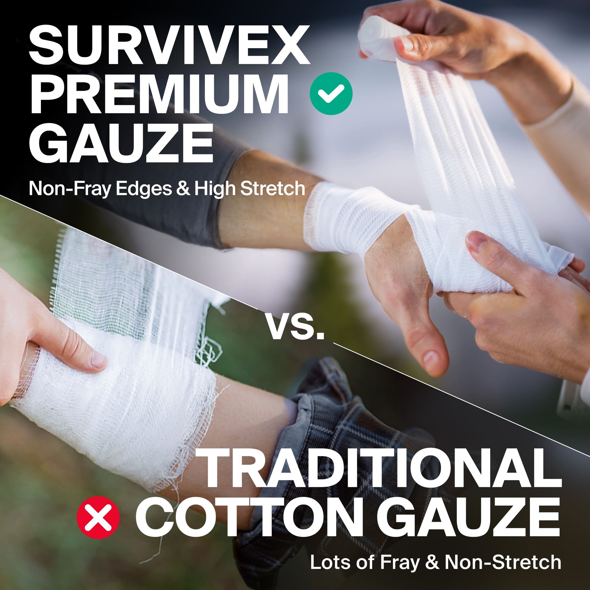 Survivex Stretch Premium Gauze Rolls