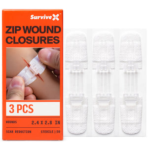 SurviveX Zip Stitch Wound Closures 3PCS Strips Main Image