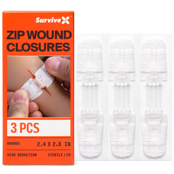 SurviveX Zip Stitch Wound Closures 3PCS Strips Main Image