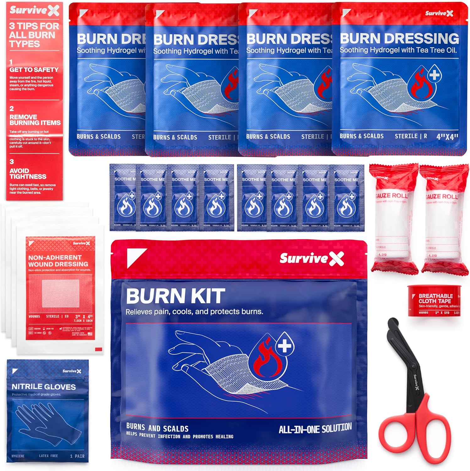 burnshield dressing how long to leave on Burnshield Sterile First Aid Burn Dressing Non Stick Pads for Wounds & Burns3-Count