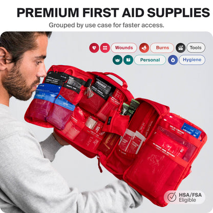 Survivex Large Pro First Aid Kit - Premium First Aid Supplies