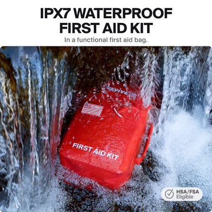 SurviveX Large Waterproof First Aid Kit - Ipx7 Waterproof First Aid Kit