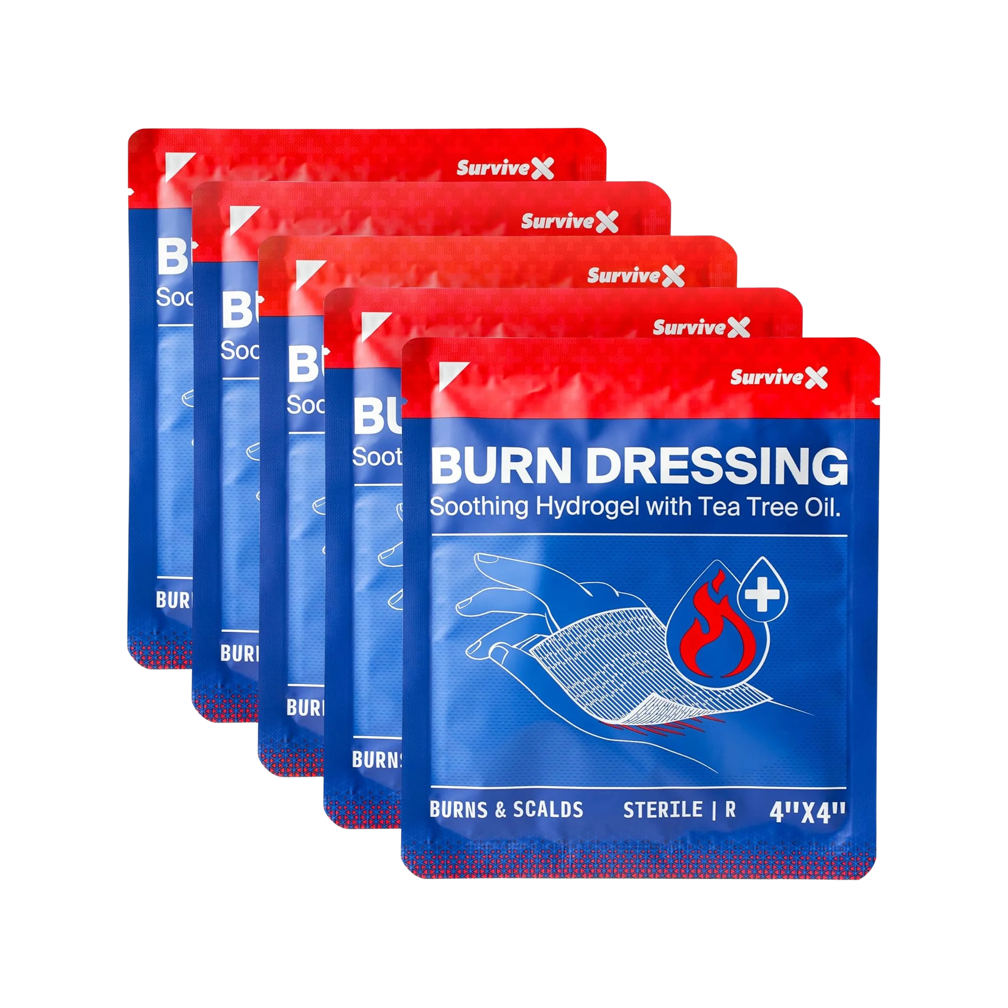 Hydrogel Burn Dressings 5-pack