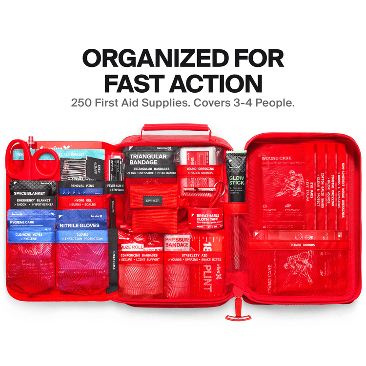 SurviveX Large Waterproof First Aid Kit Main Image
