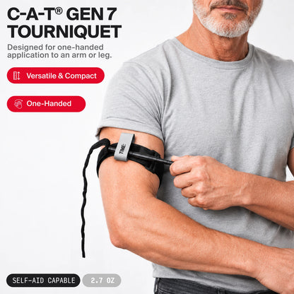 North American Rescue CAT Gen 7 Combat Application Tourniquet, Black