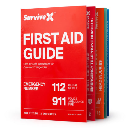 SurviveX First Aid Guide - Step-by-Step Instructions for Common Emergencies